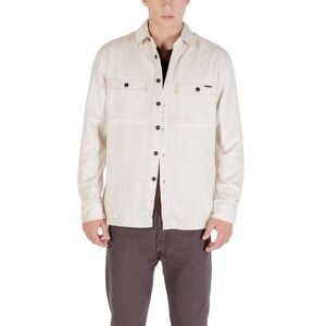Gianni Lupo Cream Cotton Shell Men's Jacket